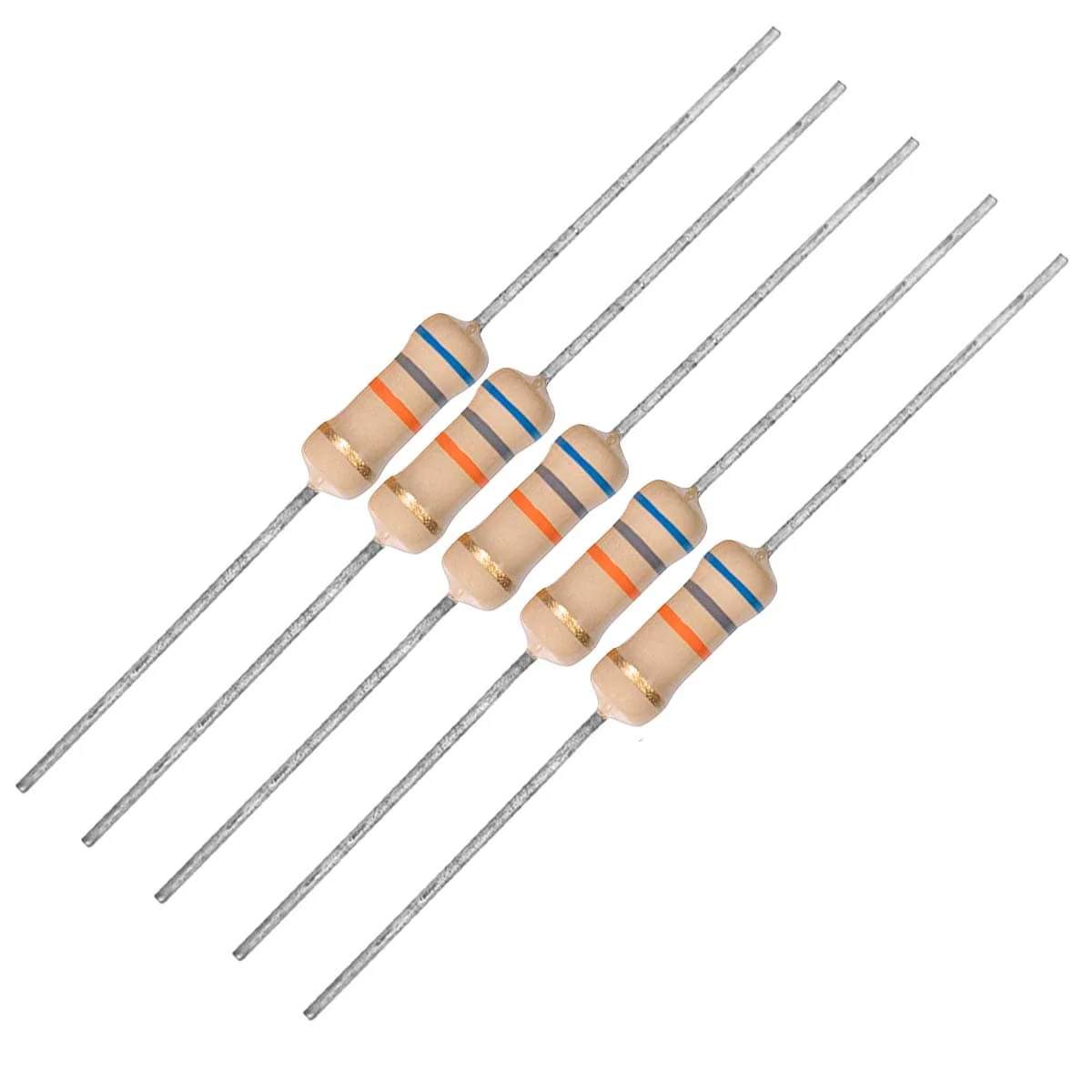 68k 1W 5% Carbon Film Resistor (Set of 5)
