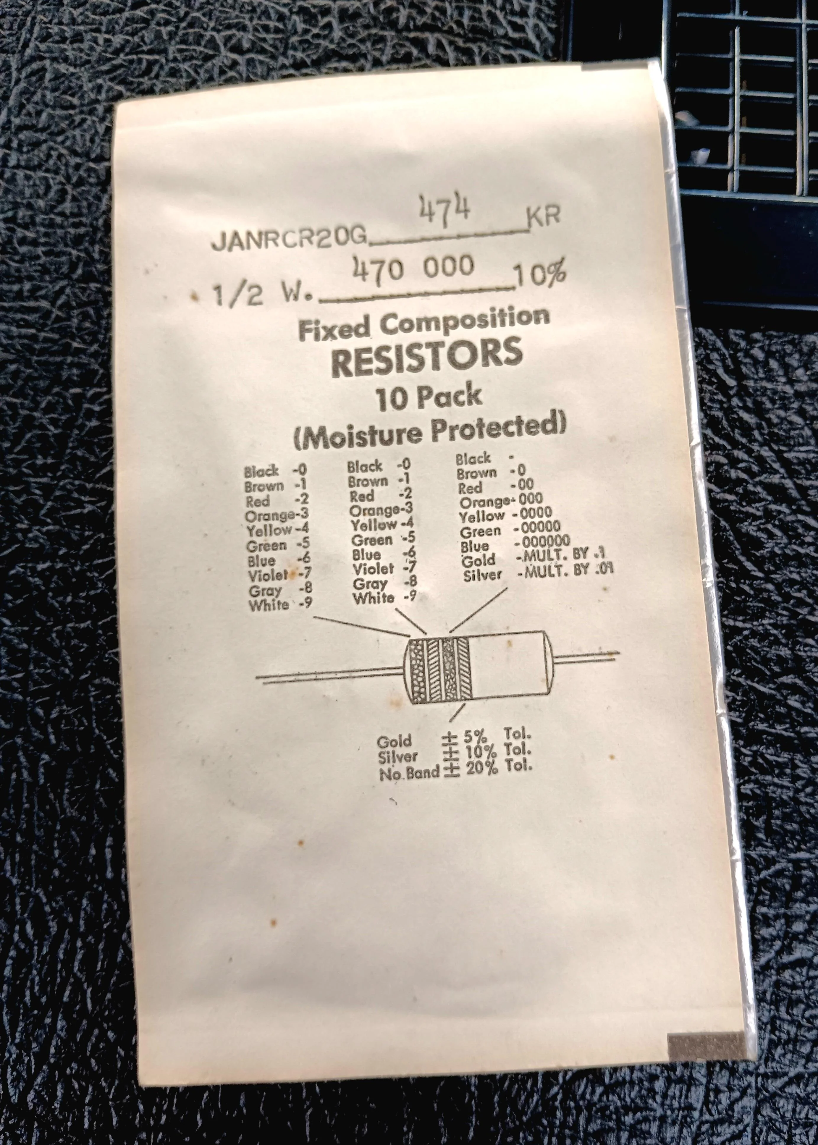Allen-Bradley 270 Ohms 1/2W NOS Carbon Composition Resistor Pack of 10