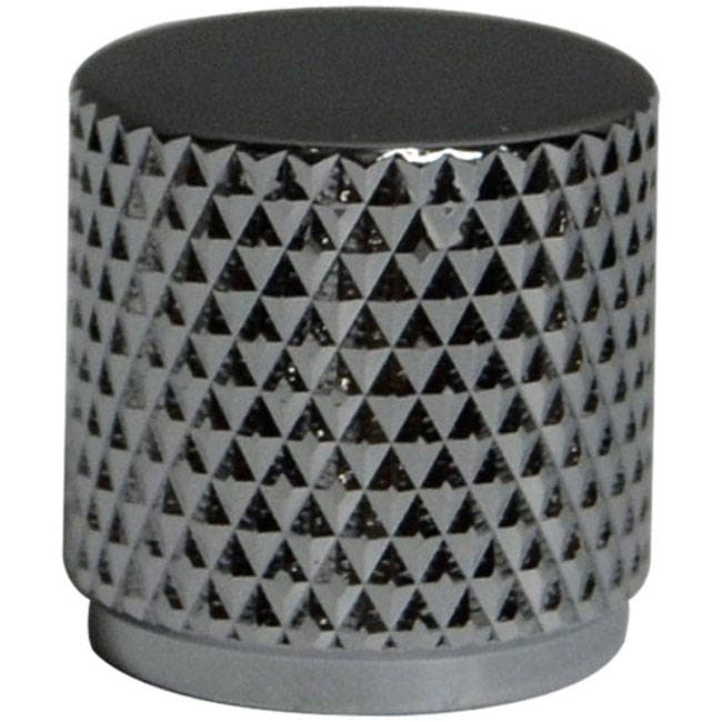 Flat Top Knurled Knob (Chrome)