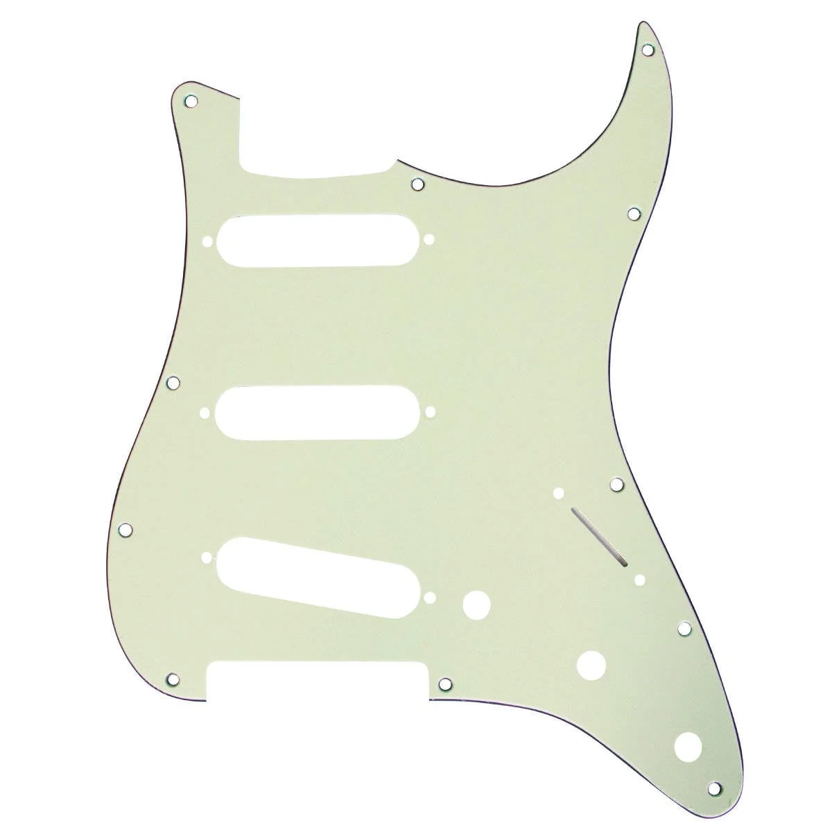 Mojotone Electric Guitar Pickguard for American Strat SSS Mint Green 3 Ply