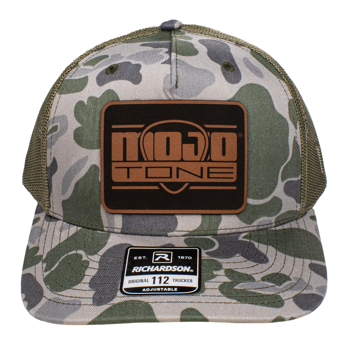 Mojotone Guitar Pick Trucker Cap in Bottomland Camo - Image 2