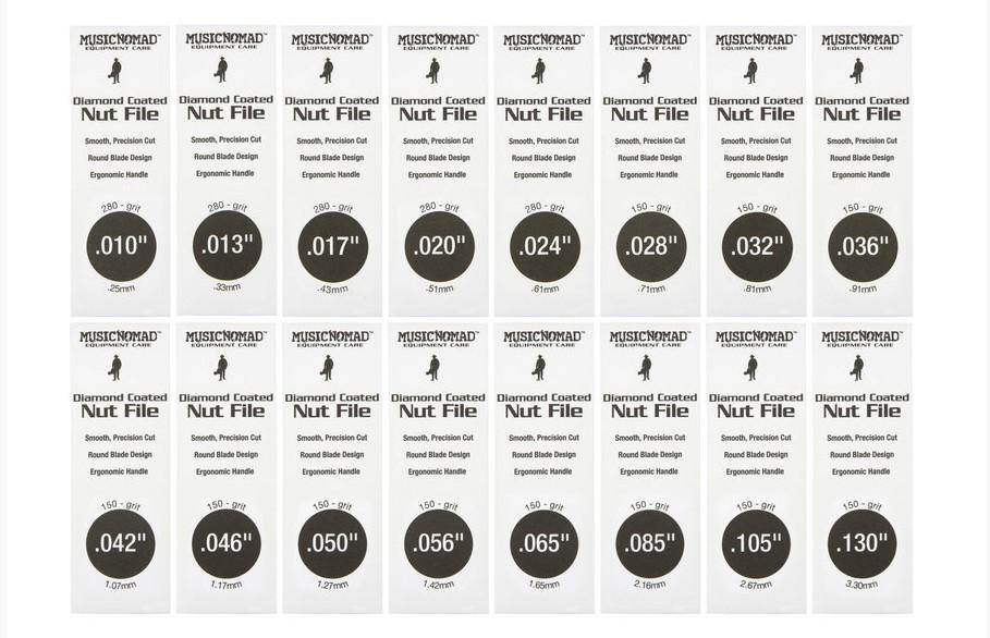Music Nomad 16 pc. Diamond Coated Nut File Complete Shop Set - Image 2