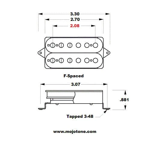 Paul Waggoner Hornet Gen2 Humbucker Pickup - Image 3