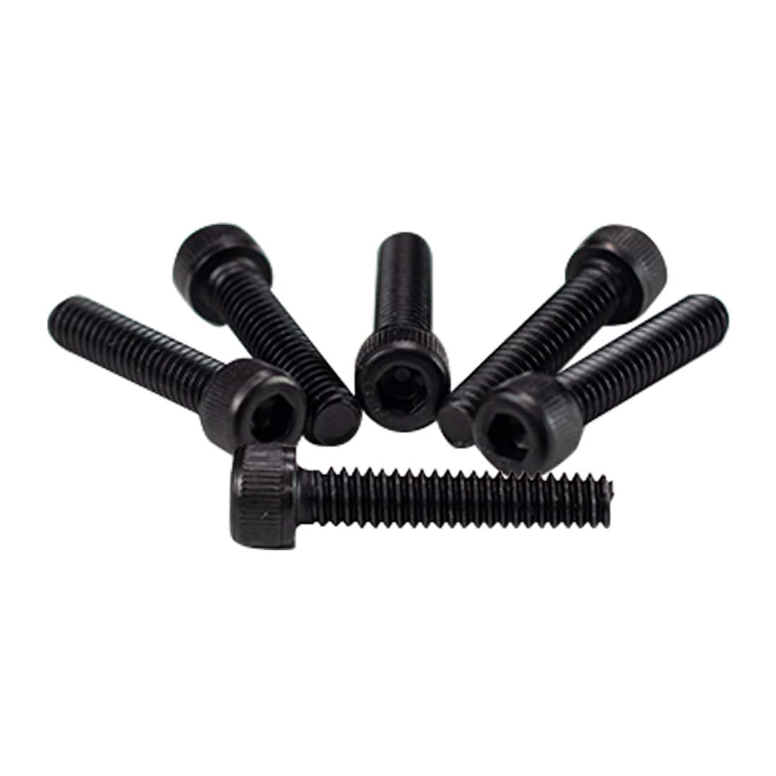 Short Humbucker/P90 5-40 HEX Head Black Oxide Polepieces 5/8" (1022 Steel) (Set of 6)