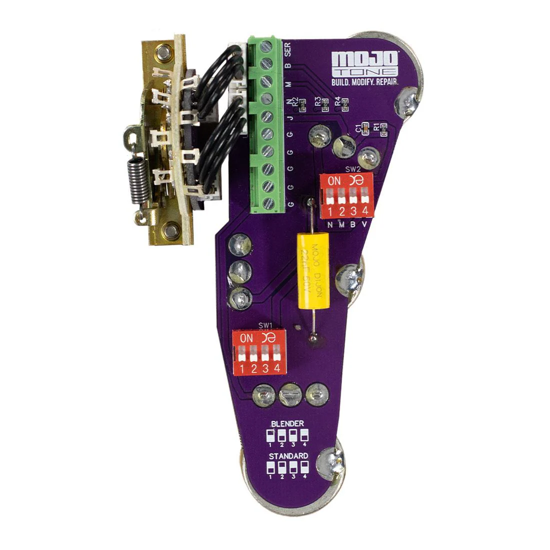 Solderless Deluxe Convertible Strat Guitar Wiring Harness - Image 2
